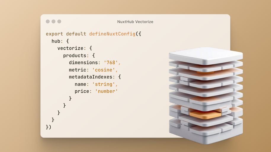 NuxtHub Vectorize command